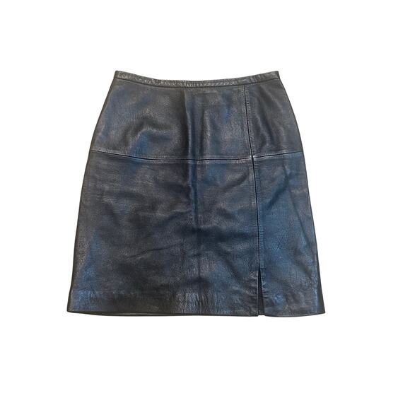 Parfait Vintage Italian Leather Mini Skirt Medium - Picture 1 of 5